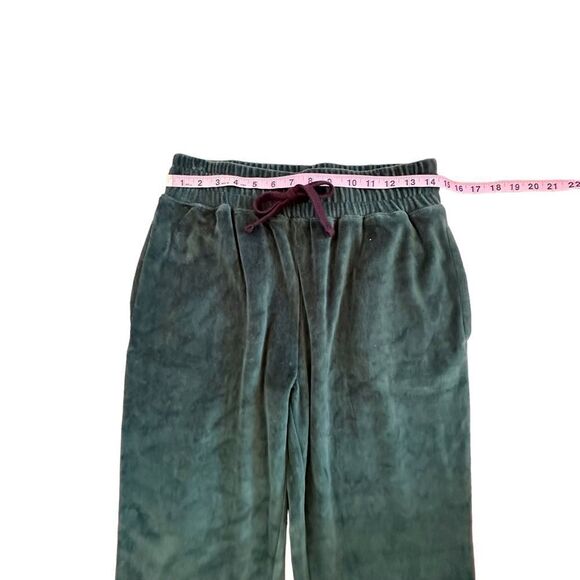 Hurley ~ dark Teal Velour Pull on Lounge Pants ~ size Small - Picture 4 of 12